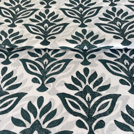Blockprint Fabric Kala Mala Dark Turquoise