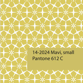 Blockprint Fabric Mavi Small Lime Yellow