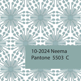 Blockprint Fabric Neema Ice Blue