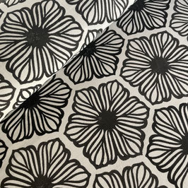 Blockprint Fabric Chanda Black