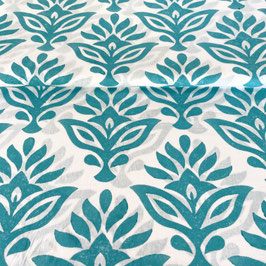 Blockprint Fabric Kala Mala Light Turquoise