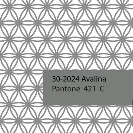 Blockprint Fabric Avalina Grey