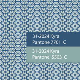 Blockprint Fabric Kyra Blue