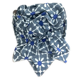 Blockprint Scarf Emma Black
