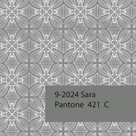 Blockprint Fabric Sara Grey