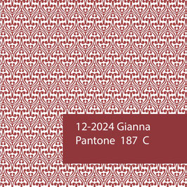 Blockprint Fabric Gianna Red