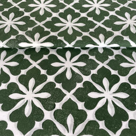 Blockprint Fabric Nielo Green