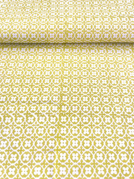 Blockprint Fabric Bulu Lime Yellow