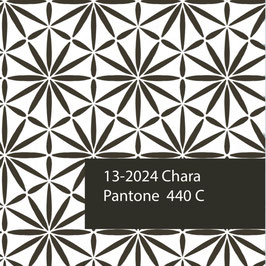 Blockprint Fabric Chara Brown