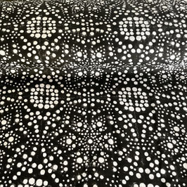 Blockprint Fabric Ayla Black