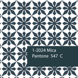 Blockprint Fabric Mica Dark Turquoise