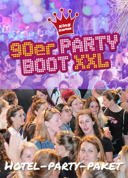 Hotel-Party-Paket 90er Partyboot XXL Sa. 31.05.2025