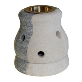 Sandstein-Duftlampe birnenförmig