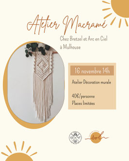 Atelier Macramé - Samedi 16 novembre 14h
