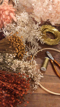 Atelier Couronne de fleurs séchées - Samedi 24/01 à 14h