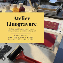 Atelier Linogravure - Samedi 28 janvier à 14h00