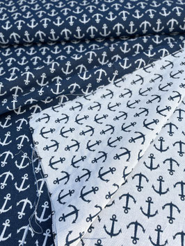 Dekostoff "Navy Anker"
