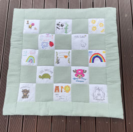 Individuelle Kuscheldecke, Babydecke, Patchworkdecke