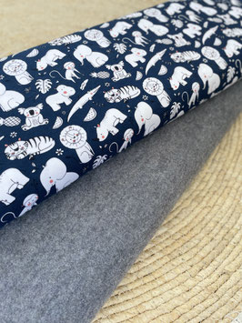 Stoffpaket Nähset "Tiere" Merinowolle  & Jersey – perfekt für deine kreativen Projekte!