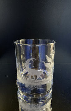 Whiskyglas mit Steinbock