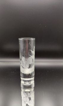 Schnaps Glas mit Auerhahn