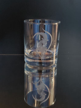 Whiskyglas mit Steinbock
