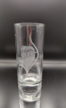 Longdrink Glas mit Widder