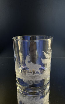 Whiskyglas mit Gamsbock