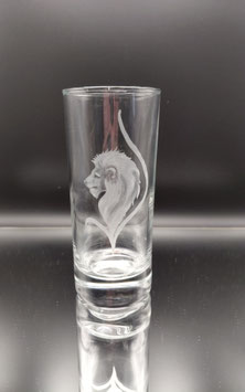 Longdrink Glas mit Löwe