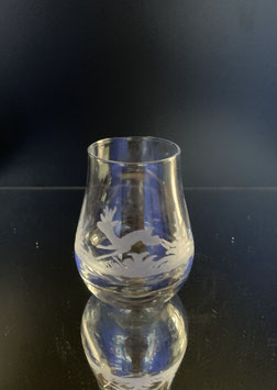 Degustations Glas mit Rehbock
