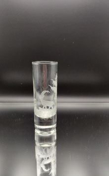 Schnaps Glas mit Steinbock