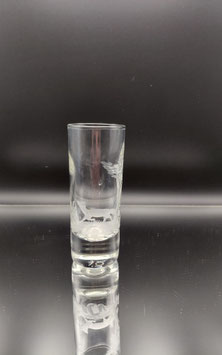 Schnaps Glas mit Fuchs
