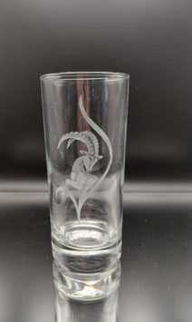 Longdrink Glas mit Steinbock