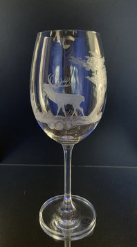 Modell „Colibri“ – Weißweinglas mit Hirsch