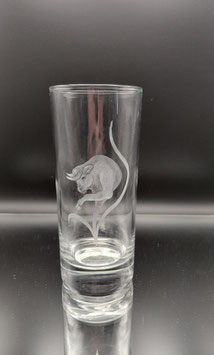 Longdrink Glas mit Stier