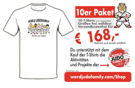 10er Paket T-Shirts World Judofamily