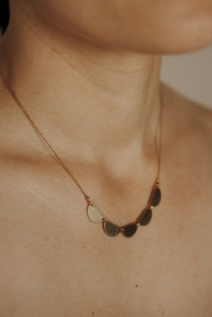 Geometrische Statement Kette aus Messing