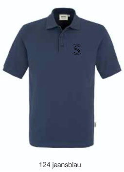 HAKRO 810 Poloshirt Classic 124 jeansblau (schwarzes Logo)