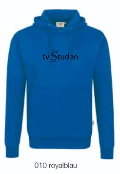 HAKRO 601 Kapuzen Sweatshirt 010 royalblau (schwarzes Logo)