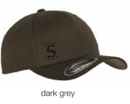 FLEXIT 6277 Fitted Baseball Cap dark grey (schwarzes Logo)