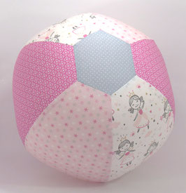 Ballonball gross Prinzessin/prink/rosa/grau