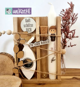 Geschenk Set zur Kommunion und Konfirmation "Gott Schütze Dich Box", groß