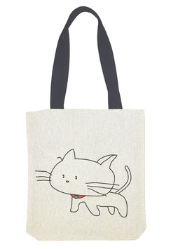 Einkaufstasche "Katze-Comic"