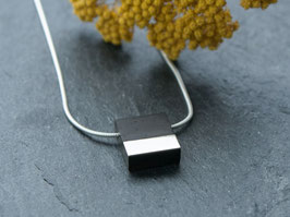 Kette 'Monochrome' klein – Ebenholz und Silber
