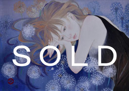花菱 慧 「懐郷」 紙本・彩色　F4号　真作保証　美人画ボーダレス弐 Art collectors 掲載人気画家 美品！
