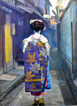 八代亜紀 真作 油彩画S3 彩っ 八代亜紀 真作 油彩画S3 彩っ