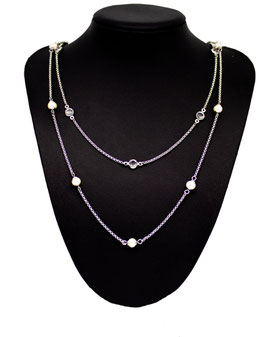 SC261 Edelstahl Collier doppelt