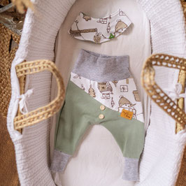 ❤ Highline Baby Set grün "Winterzeit"