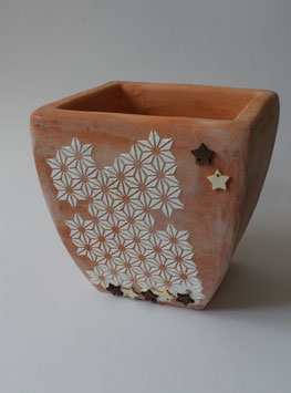 Hochwertiger Tontopf "Sternenregen"