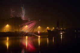 Lübeckerhafen in der Silvesternacht